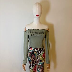 Papaya Green "Limited Edition" Crop Top - Size S